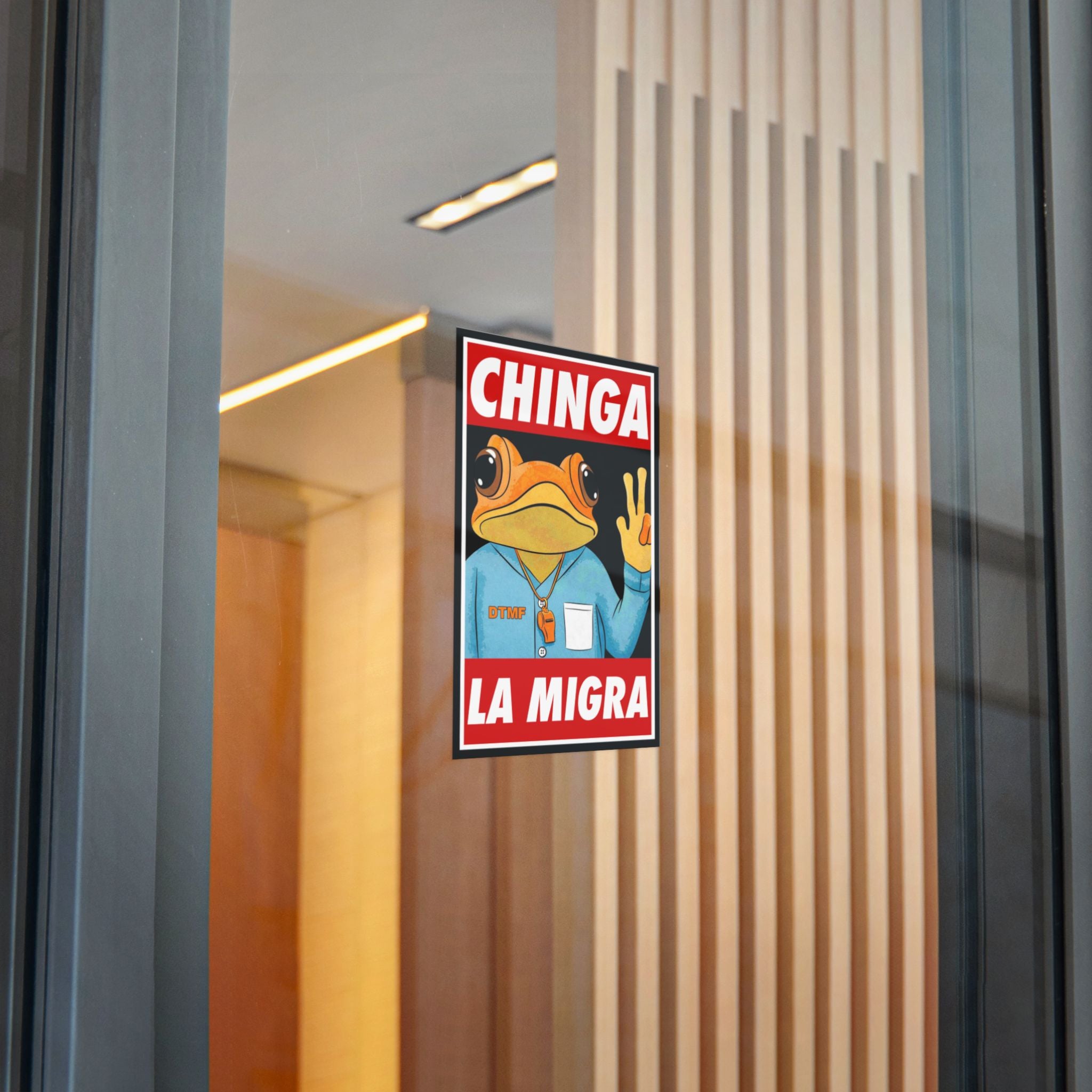Chinga La Migra Sapo Concho Stickers