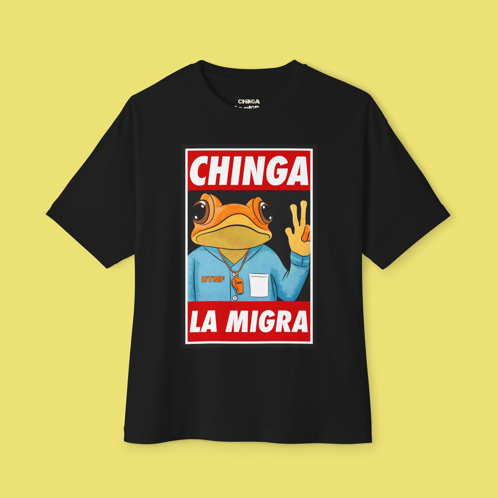 Sapo Concho Chinga La Migra Poster Boxy Tee