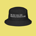The Only Thing More Powerful Than Hate is Love - Benito Embroidered Bucket Hat