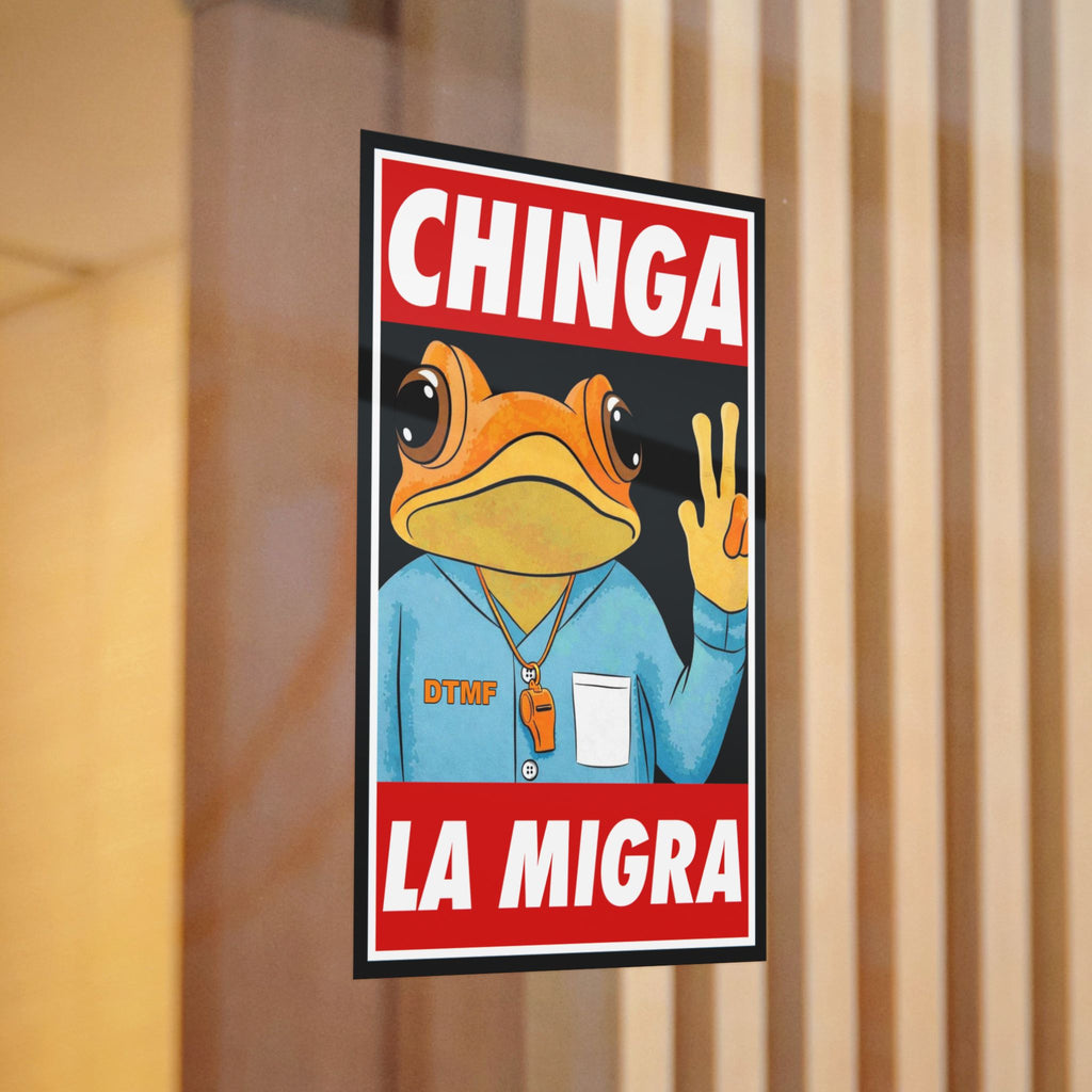 Chinga La Migra Sapo Concho Stickers