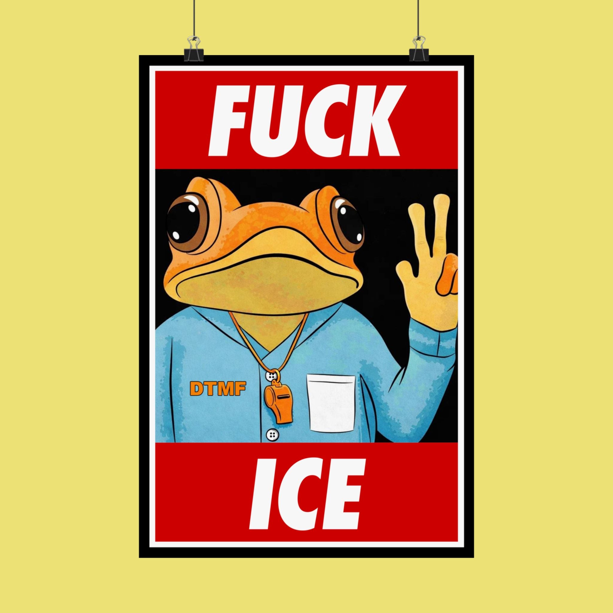 Fuck Ice Concho Poster