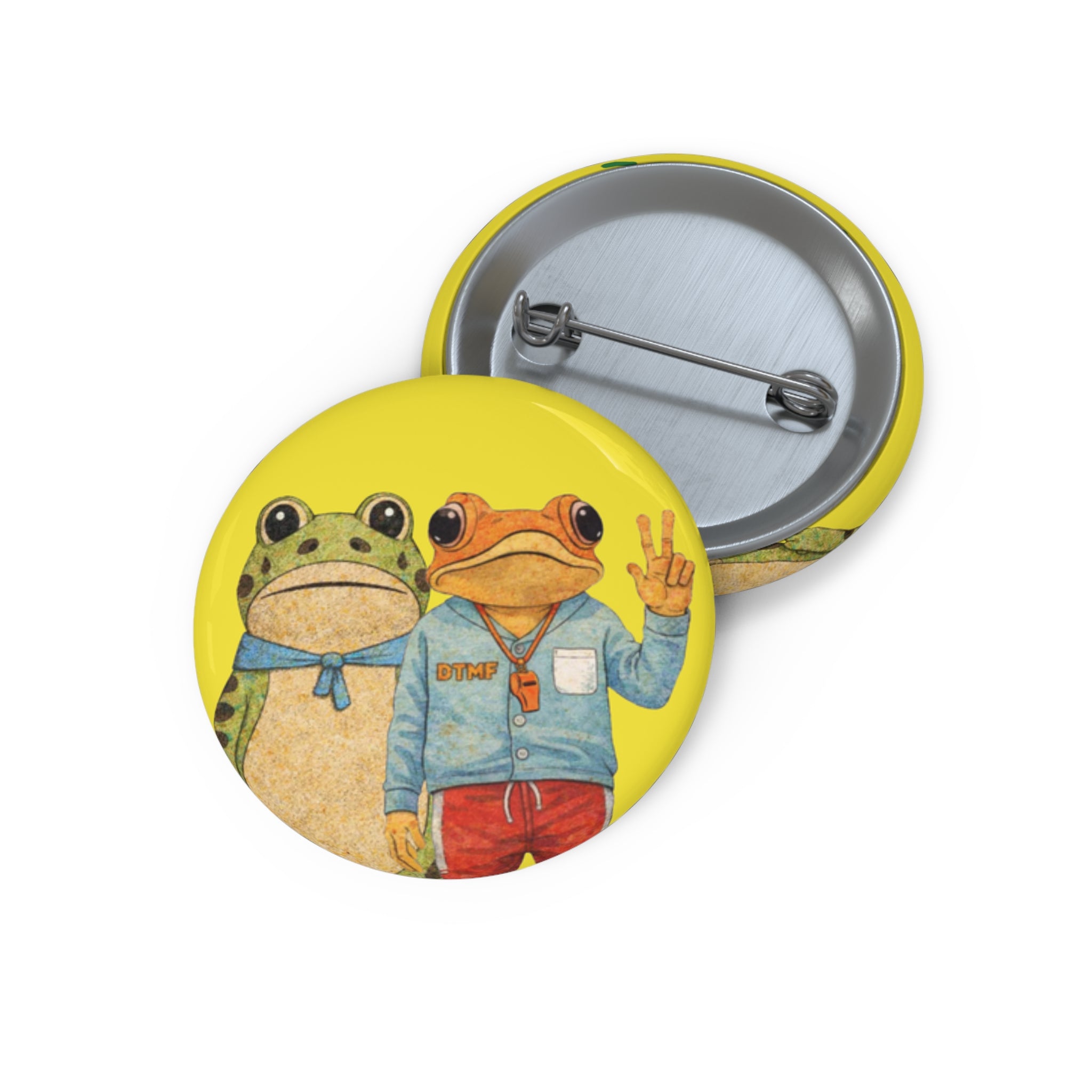 Sapo Concho and Portland Frog Amigos Button