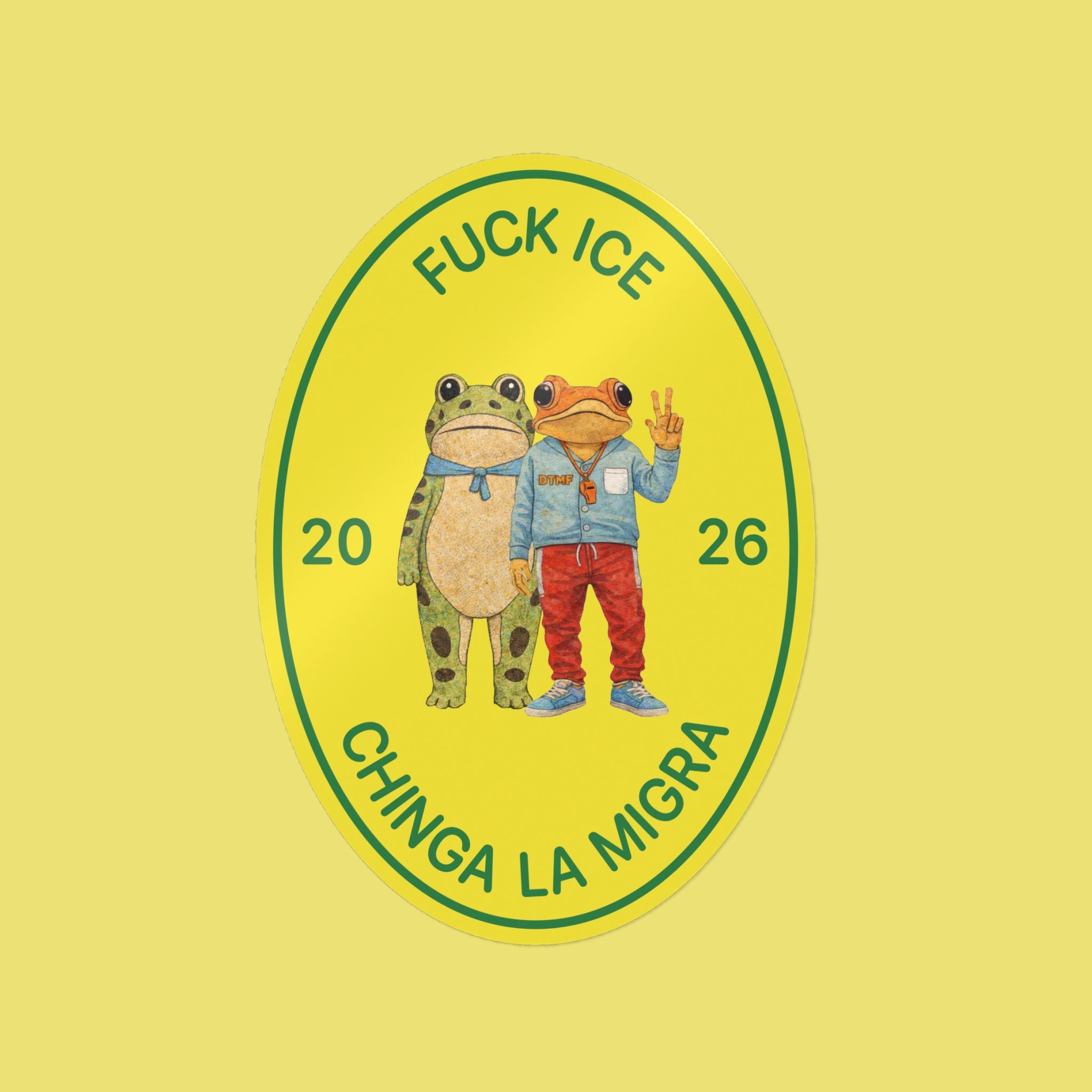 Amigos Sapo Concho and Portland Frog Die-Cut Stickers