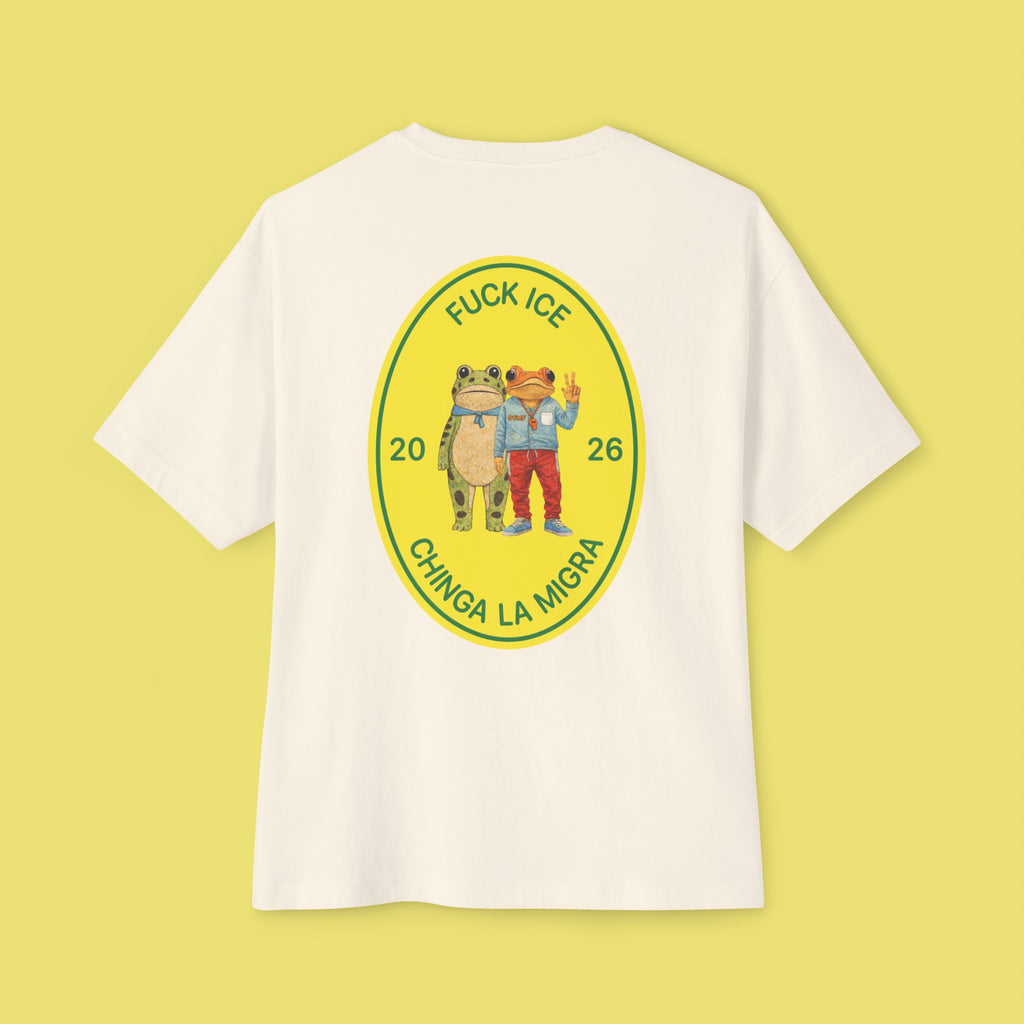 Sapo Concho Amigos Fuck Ice Sticker Boxy Tee