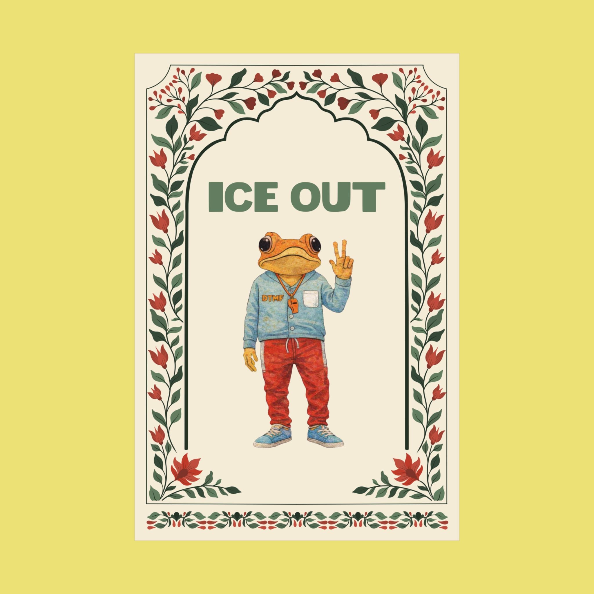 Ice Out Sapo Concho Flores Poster