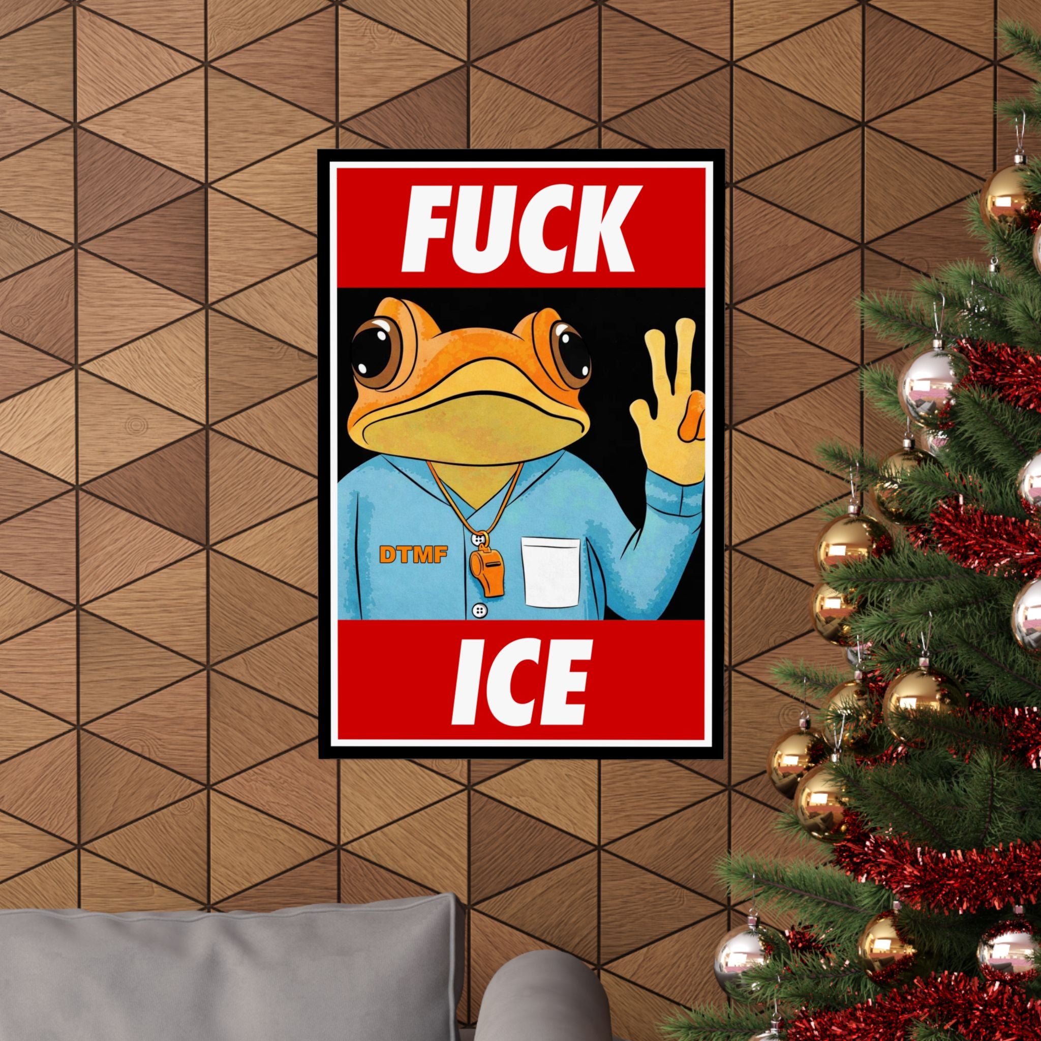 Fuck Ice Concho Poster