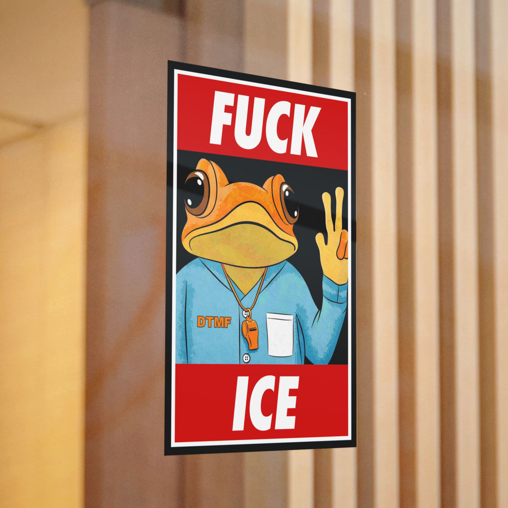 Fuck Ice Sapo Concho Die-Cut Stickers