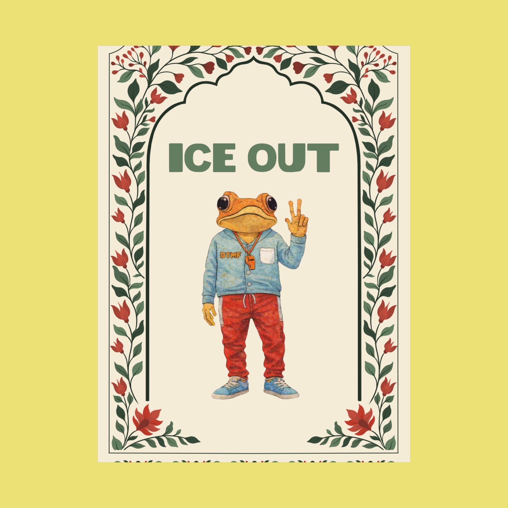 Ice Out Sapo Concho Flores Poster