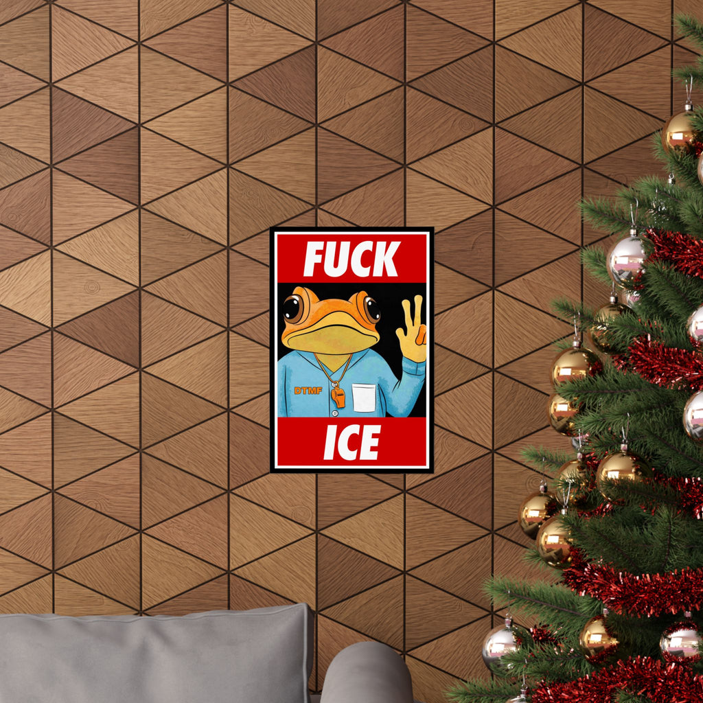 Fuck Ice Concho Poster