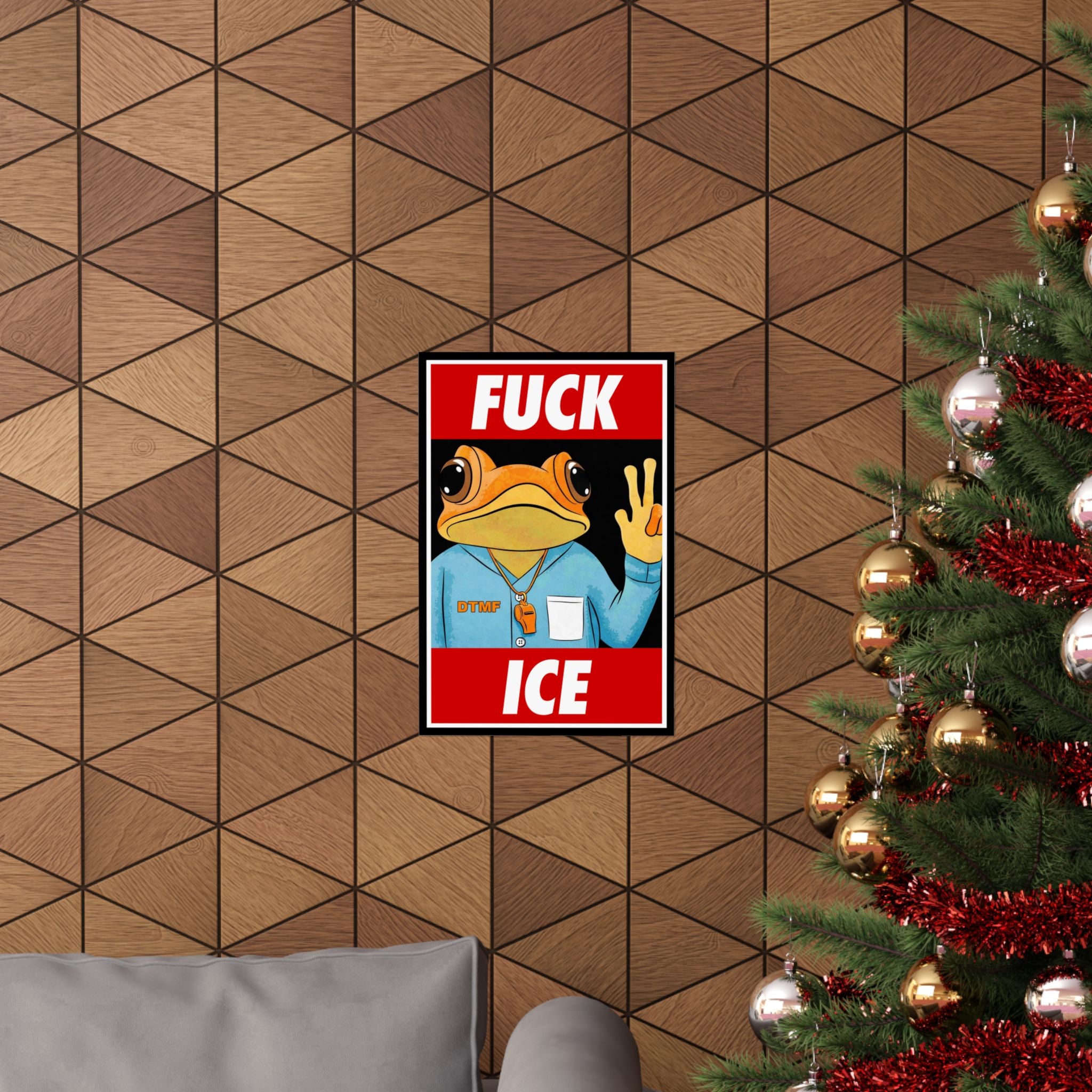 Fuck Ice Concho Poster