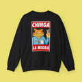 Sapo Concho Chinga La Migra Poster Crewneck Sweatshirt - Express