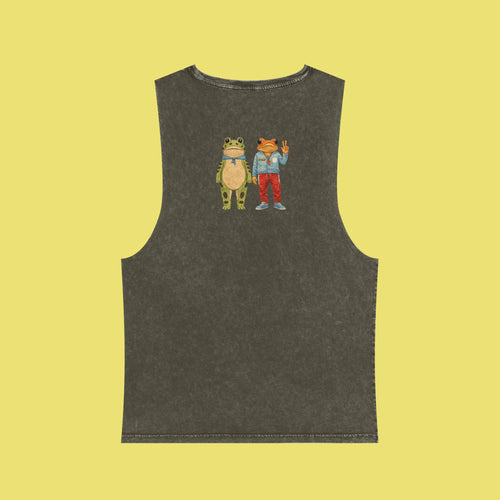 Chinga La Migra Concho Stonewash Tank