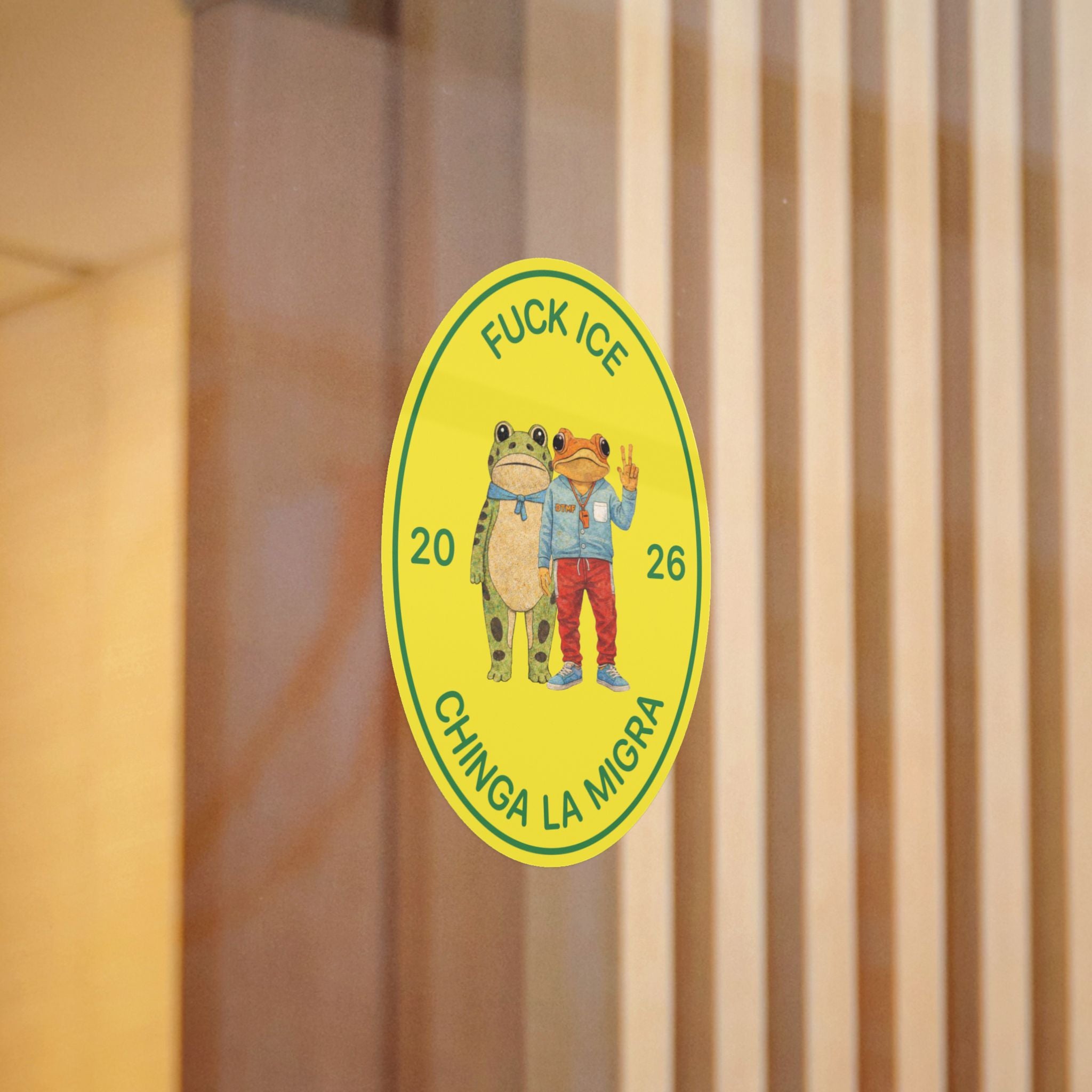 Amigos Sapo Concho and Portland Frog Die-Cut Stickers